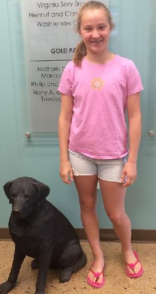 Calla is happy to know that she helped the animals at HSHV! 
